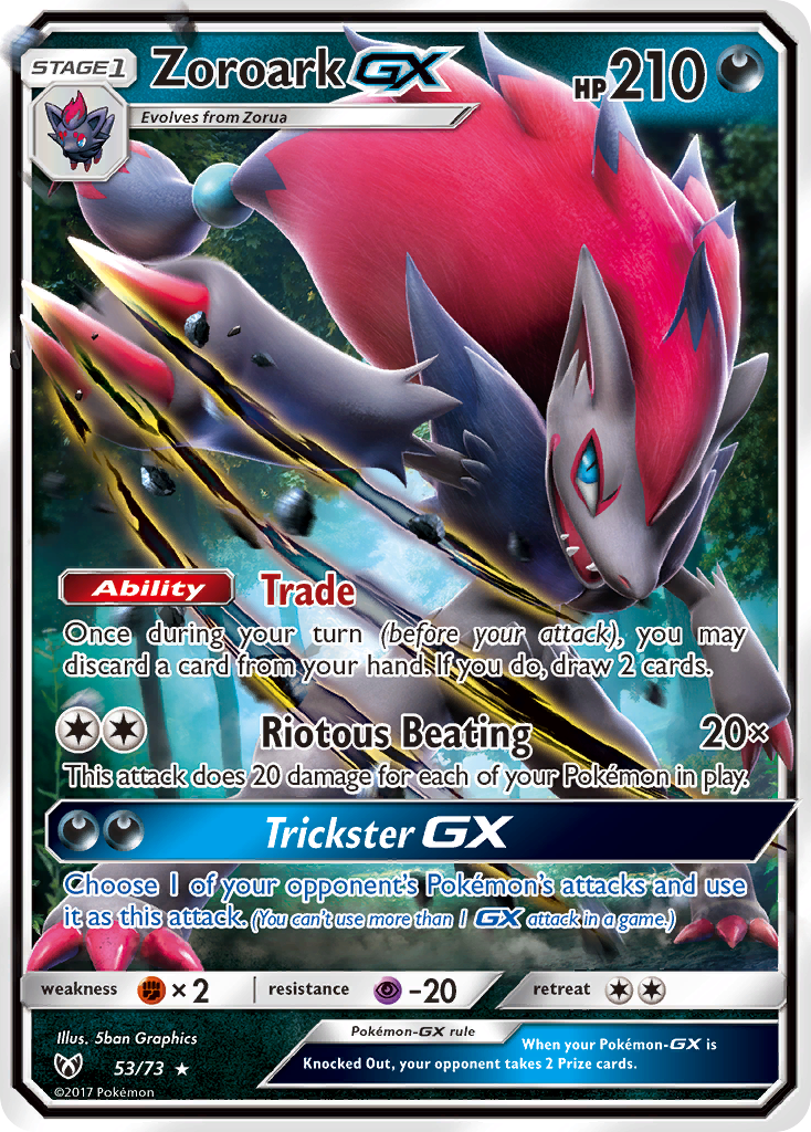 Zoroark GX (53/73) [Sun & Moon: Shining Legends] | Cracking-Singles