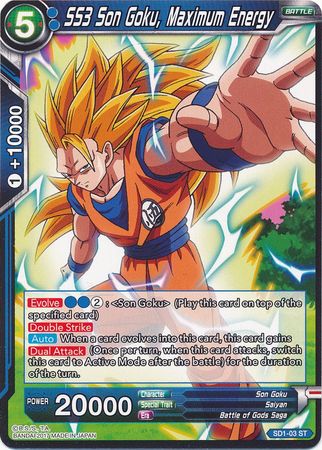 SS3 Son Goku, Maximum Energy (Starter Deck - The Awakening) [SD1-03] | Cracking-Singles