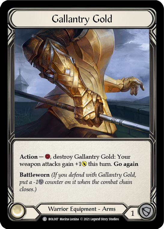 Gallantry Gold [BOL007] (Monarch Boltyn Blitz Deck) | Cracking-Singles