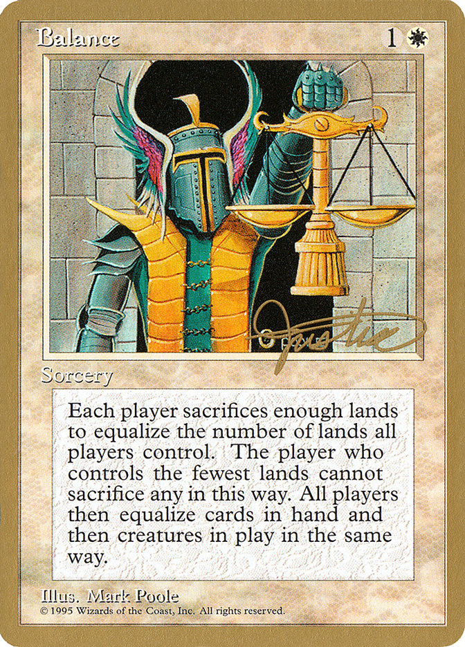 Balance (Mark Justice) [Pro Tour Collector Set] | Cracking-Singles