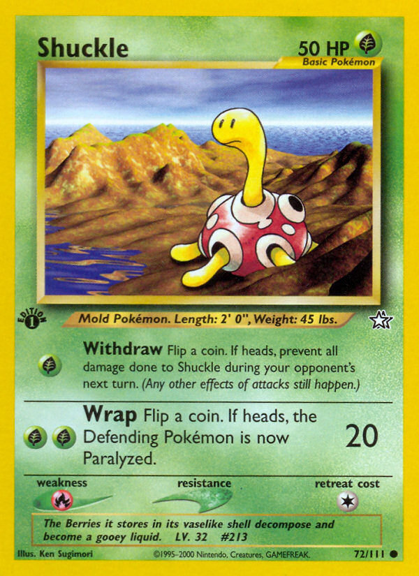 Shuckle (72/111) [Neo Genesis 1st Edition] | Cracking-Singles