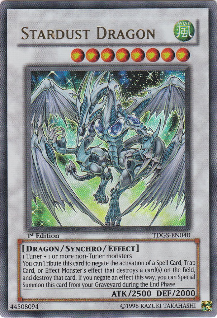 Stardust Dragon [TDGS-EN040] Ultra Rare | Cracking-Singles