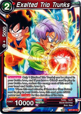 Exalted Trio Trunks [BT7-011] | Cracking-Singles