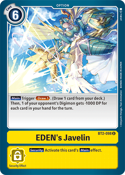 Eden's Javelin [BT2-098] [Release Special Booster Ver.1.5] | Cracking-Singles