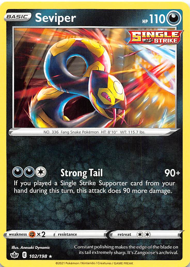 Seviper (102/198) [Sword & Shield: Chilling Reign] | Cracking-Singles