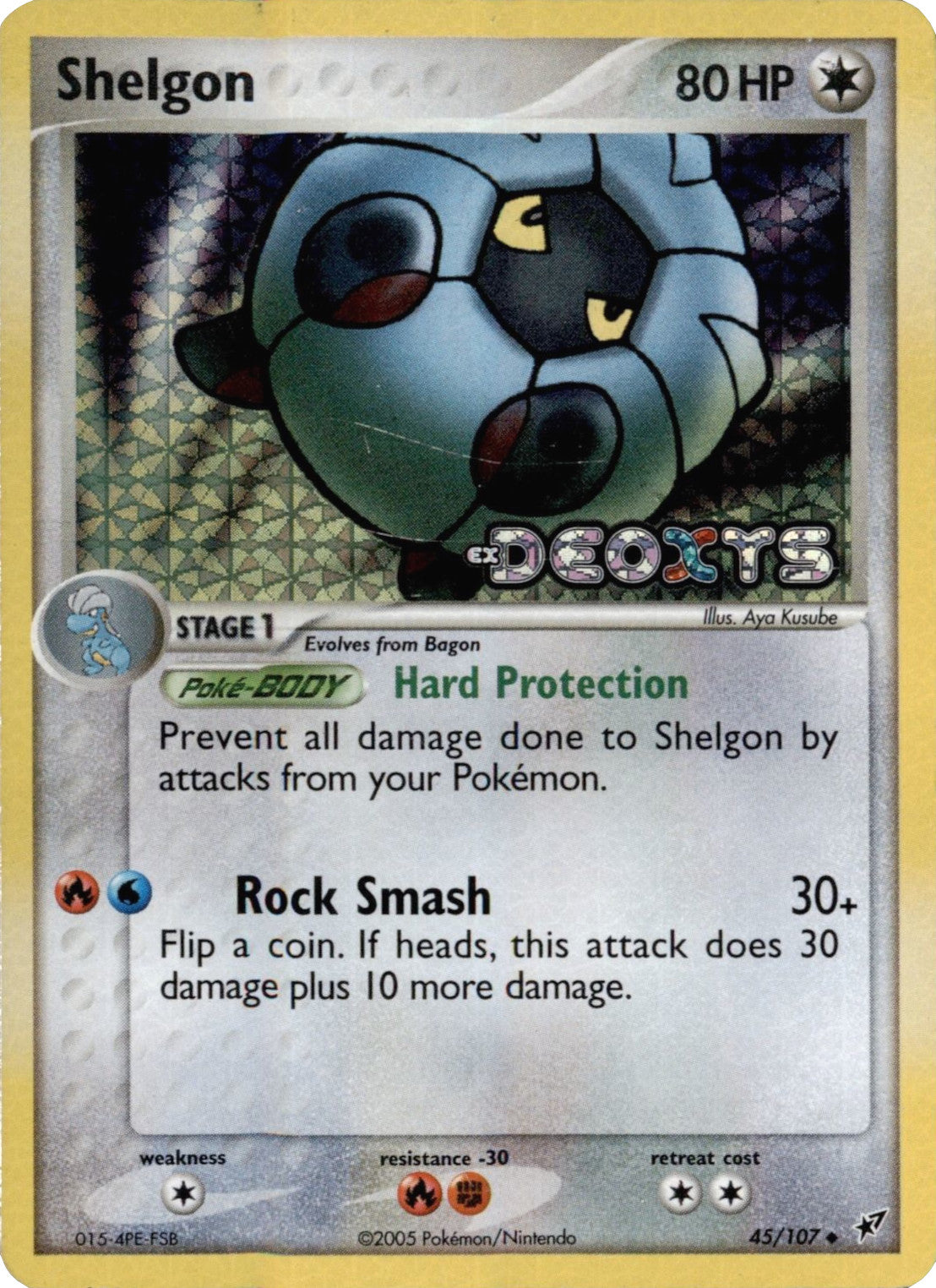 Shelgon (45/107) (Stamped) [EX: Deoxys] | Cracking-Singles