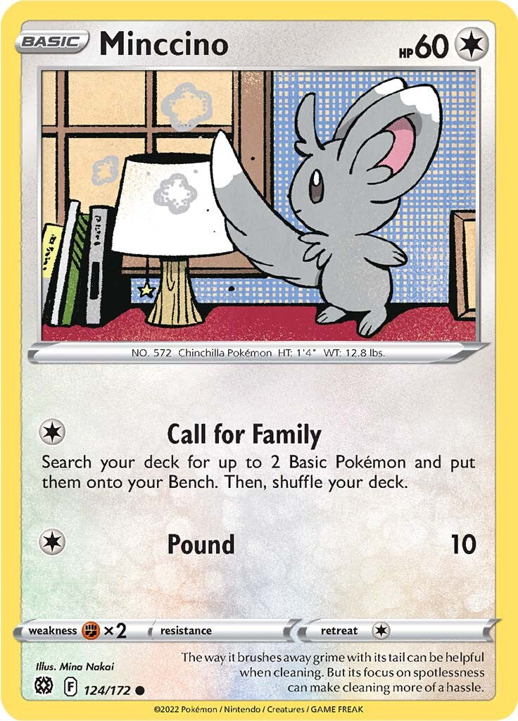 Minccino (124/172) [Sword & Shield: Brilliant Stars] | Cracking-Singles