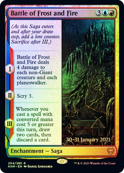 Battle of Frost and Fire [Kaldheim Prerelease Promos] | Cracking-Singles