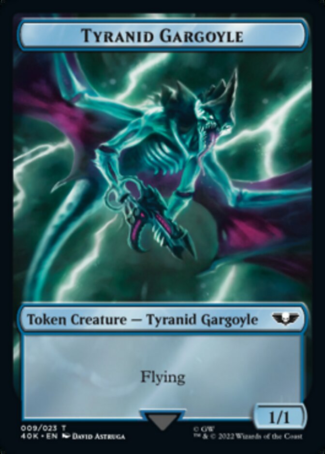 Tyranid (017) // Tyranid Gargoyle Double-sided Token (Surge Foil) [Universes Beyond: Warhammer 40,000 Tokens] | Cracking-Singles