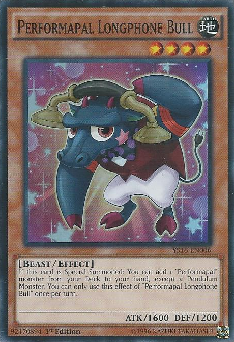 Performapal Longphone Bull [YS16-EN006] Super Rare | Cracking-Singles