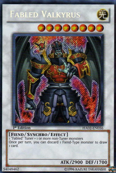 Fabled Valkyrus [HA02-EN056] Secret Rare | Cracking-Singles