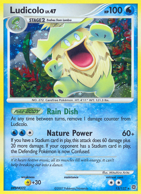 Ludicolo (13/132) [Diamond & Pearl: Secret Wonders] | Cracking-Singles