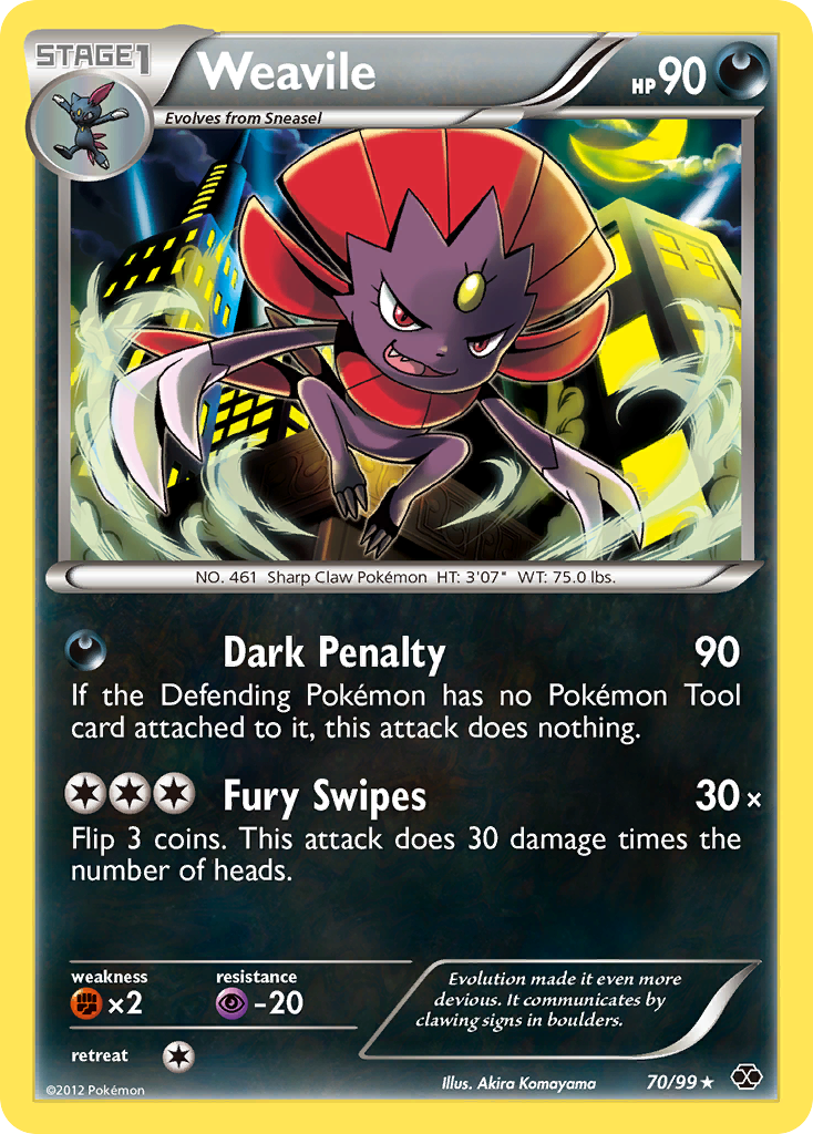 Weavile (70/99) [Black & White: Next Destinies] | Cracking-Singles