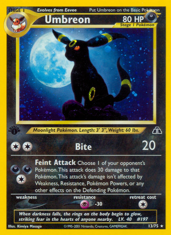 Umbreon (13/75) [Neo Discovery 1st Edition] | Cracking-Singles