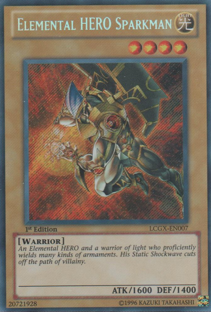 Elemental HERO Sparkman (Alternate Art) [LCGX-EN007] Secret Rare | Cracking-Singles