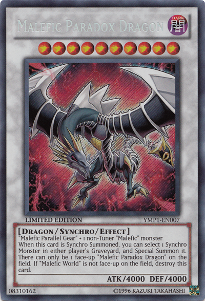 Malefic Paradox Dragon [YMP1-EN007] Secret Rare | Cracking-Singles