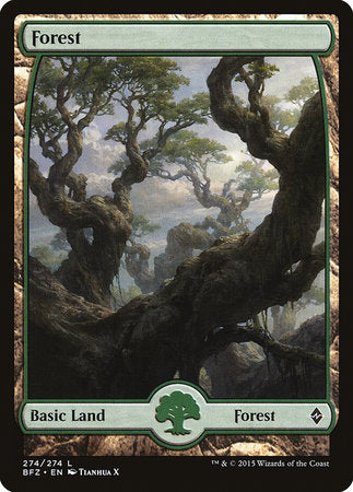 Forest (274) - Full Art [Battle for Zendikar] | Cracking-Singles