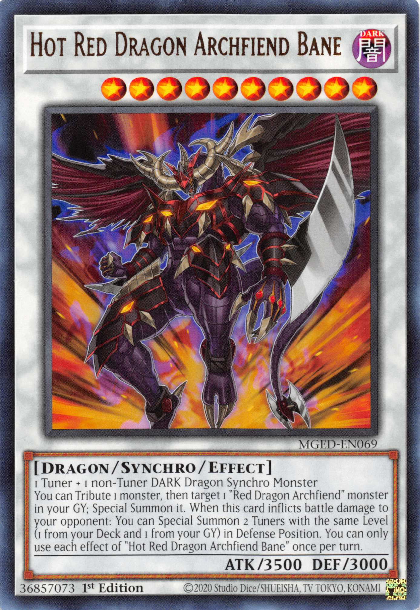 Hot Red Dragon Archfiend Bane [MGED-EN069] Rare | Cracking-Singles