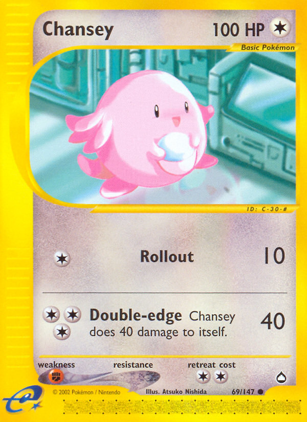 Chansey (69/147) [Aquapolis] | Cracking-Singles