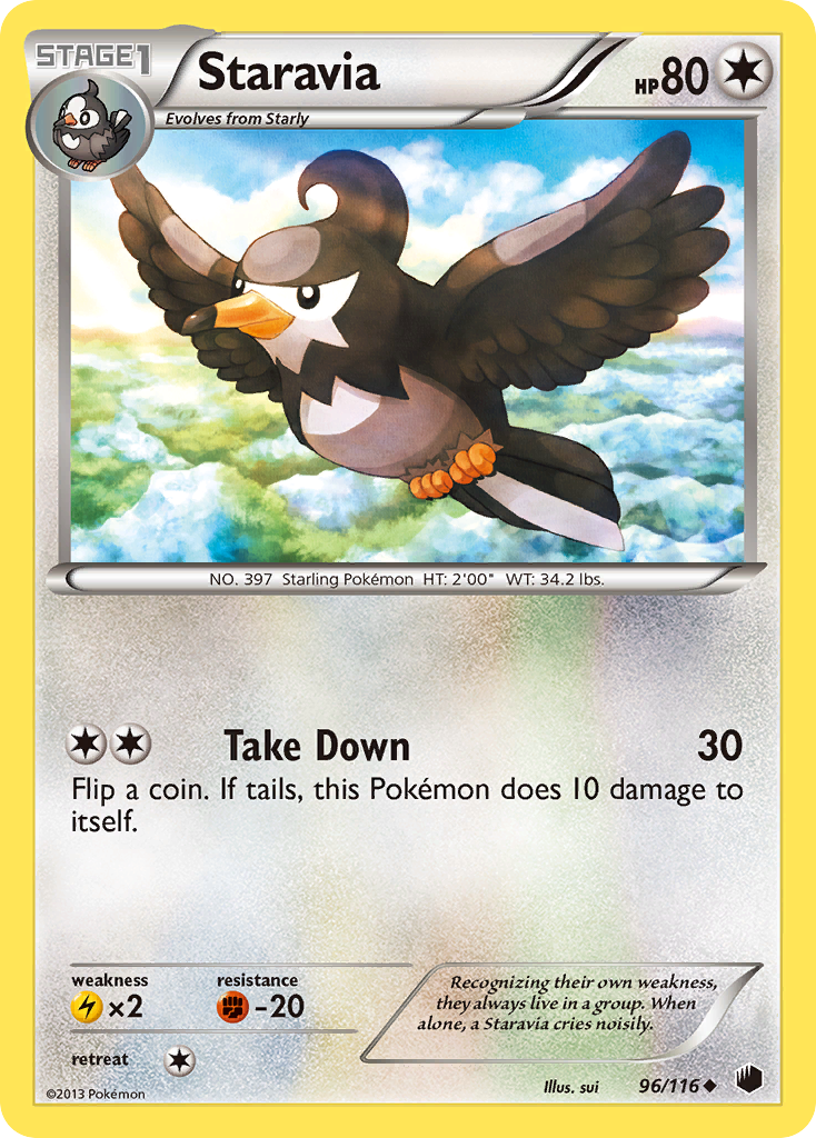 Staravia (96/116) [Black & White: Plasma Freeze] | Cracking-Singles