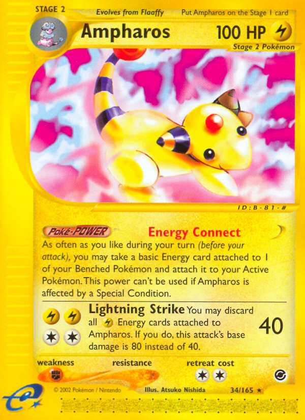 Ampharos (34/165) [Expedition: Base Set] | Cracking-Singles