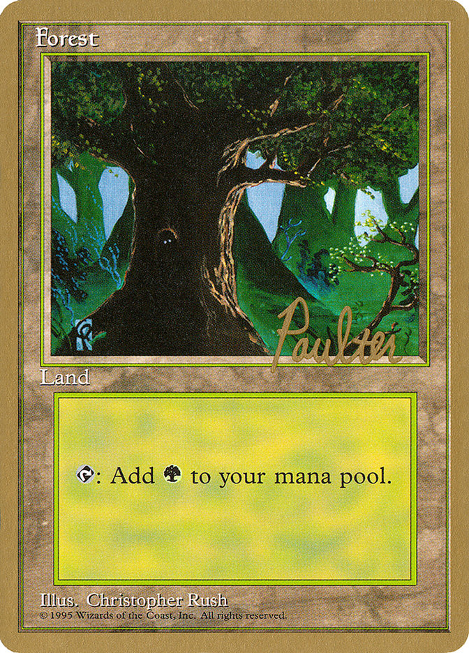 Forest (pp377) (Preston Poulter) [Pro Tour Collector Set] | Cracking-Singles