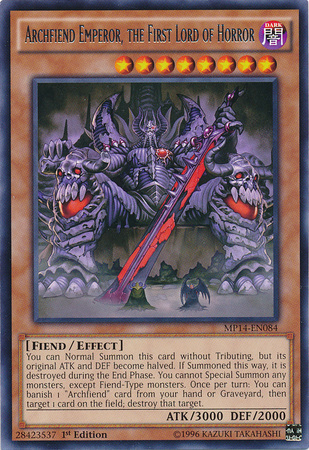 Archfiend Emperor, the First Lord of Horror [MP14-EN084] Rare | Cracking-Singles