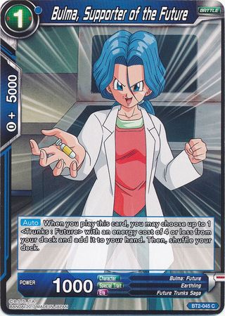 Bulma, Supporter of the Future [BT2-045] | Cracking-Singles