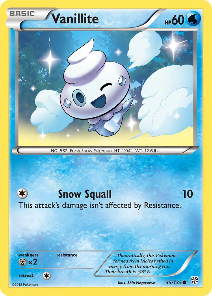 Vanillite (35/135) [Black & White: Plasma Storm] | Cracking-Singles