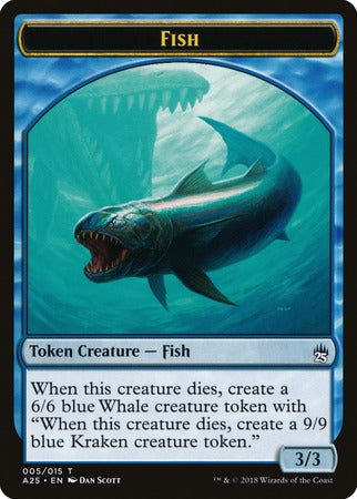 Fish // Kraken Double-sided Token [Masters 25 Tokens] | Cracking-Singles