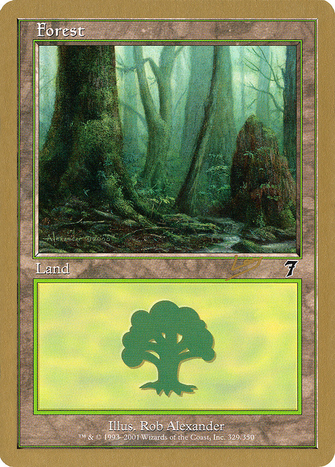 Forest (rl329) (Raphael Levy) [World Championship Decks 2002] | Cracking-Singles