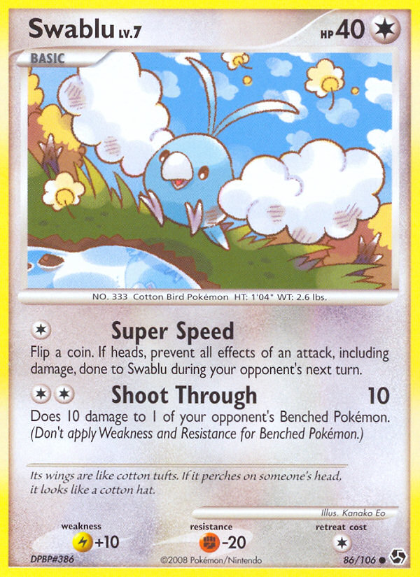 Swablu (86/106) [Diamond & Pearl: Great Encounters] | Cracking-Singles