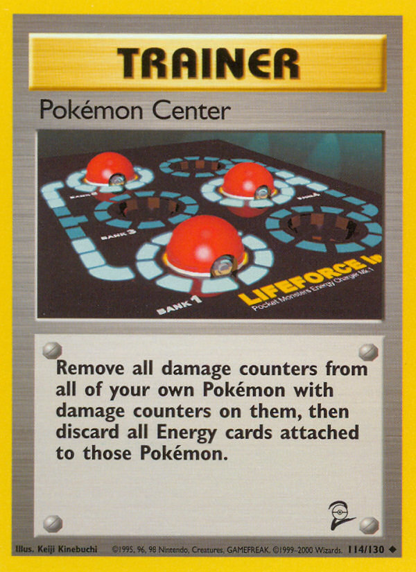 Pokemon Center (114/130) [Base Set 2] | Cracking-Singles