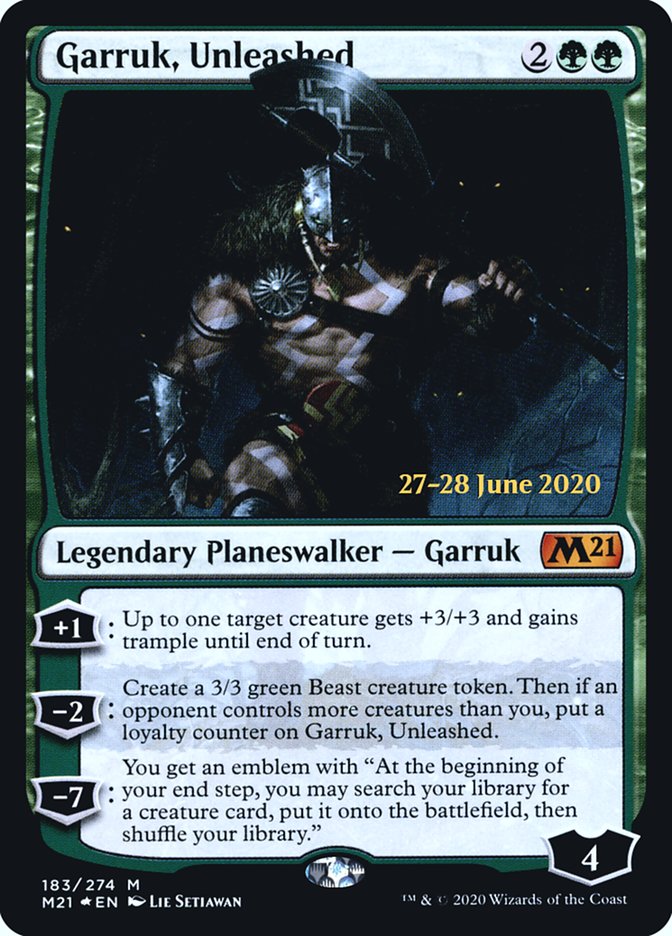 Garruk, Unleashed  [Core Set 2021 Prerelease Promos] | Cracking-Singles