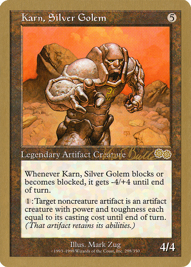 Karn, Silver Golem (Kai Budde) [World Championship Decks 1999] | Cracking-Singles