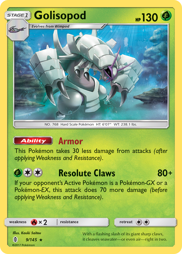 Golisopod (9/145) [Sun & Moon: Guardians Rising] | Cracking-Singles