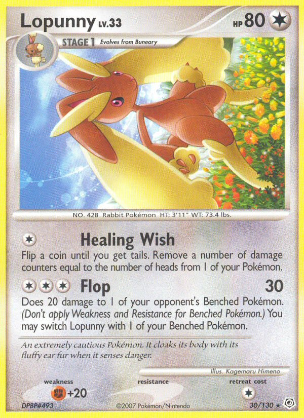 Lopunny (30/130) [Diamond & Pearl: Base Set] | Cracking-Singles