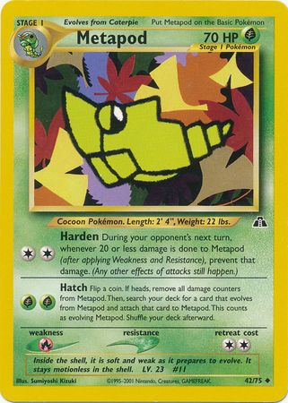 Metapod (42/75) [Neo Discovery Unlimited] | Cracking-Singles