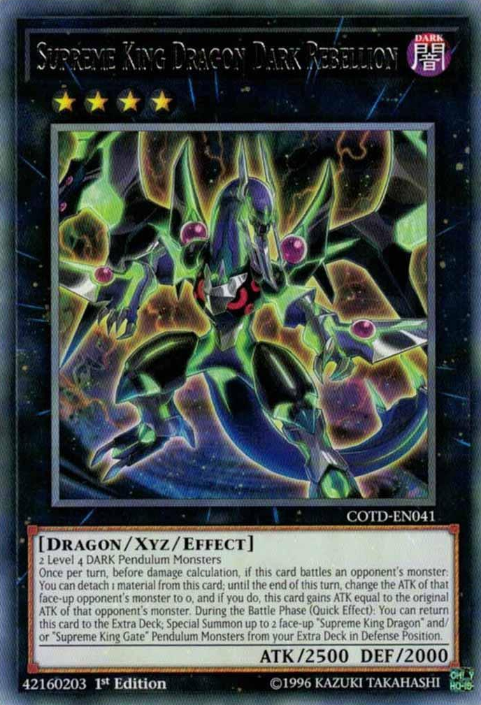 Supreme King Dragon Dark Rebellion [COTD-EN041] Rare | Cracking-Singles