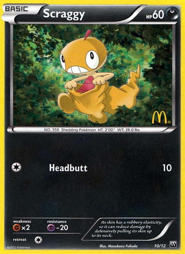 Scraggy (10/12) [McDonald's Promos: 2012 Collection] | Cracking-Singles