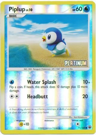 Piplup (71/100) [Burger King Promos: 2009 Collection] | Cracking-Singles