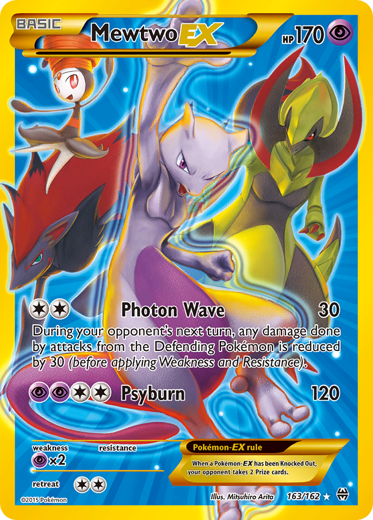 Mewtwo EX (163/162) [XY: BREAKthrough] | Cracking-Singles