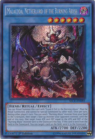 Malacoda, Netherlord of the Burning Abyss [SECE-EN085] Secret Rare | Cracking-Singles