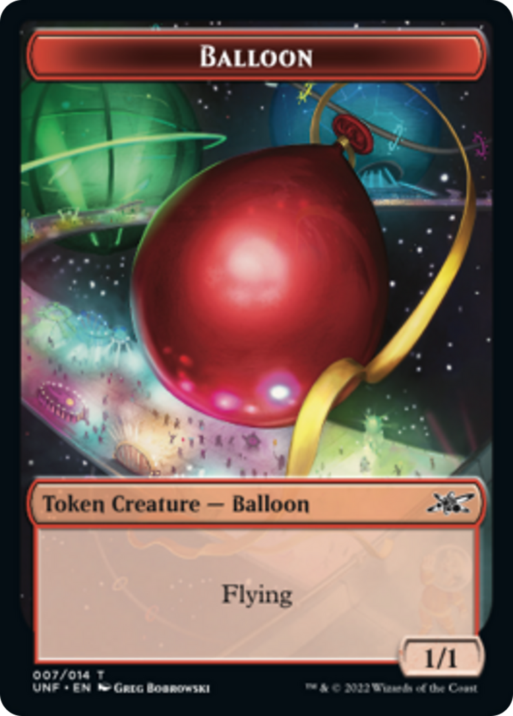 Zombie Employee // Balloon Double-sided Token [Unfinity Tokens] | Cracking-Singles