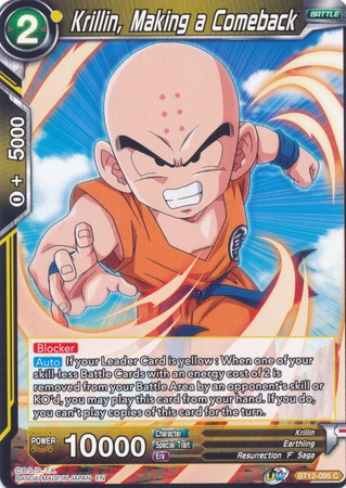 Krillin, Making a Comeback [BT12-095] | Cracking-Singles