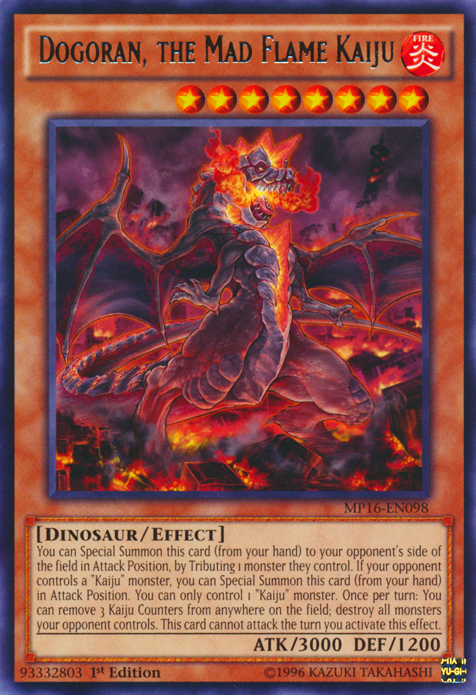 Dogoran, the Mad Flame Kaiju [MP16-EN098] Rare | Cracking-Singles