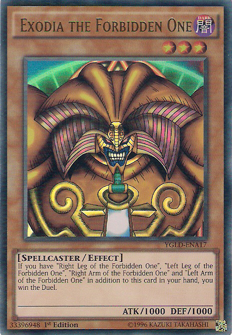 Exodia the Forbidden One [YGLD-ENA17] Ultra Rare | Cracking-Singles