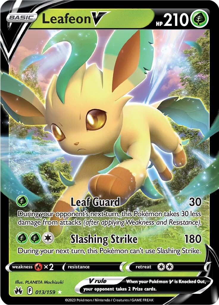 Leafeon V (013/159) [Sword & Shield: Crown Zenith] | Cracking-Singles