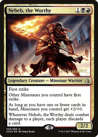 Neheb, the Worthy [Amonkhet Prerelease Promos] | Cracking-Singles