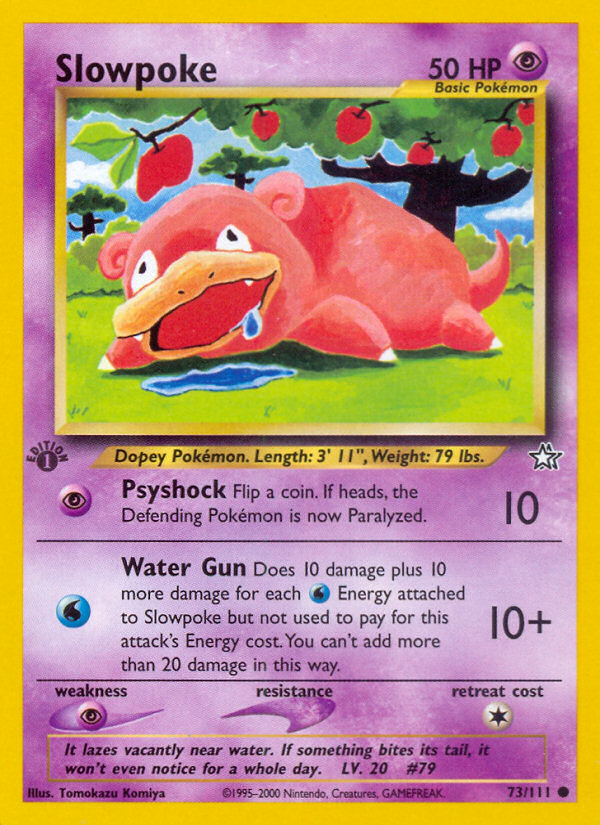 Slowpoke (73/111) [Neo Genesis 1st Edition] | Cracking-Singles